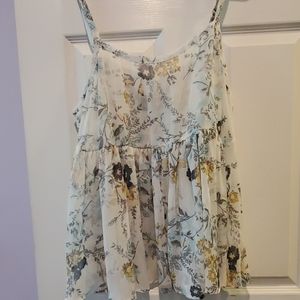 Spaghetti strap floral top